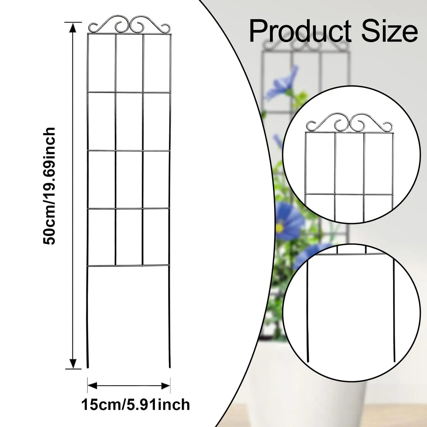 Garden Trellis for Climbing Plants Rustproof Garden Obelisk Flowers Stand Plant