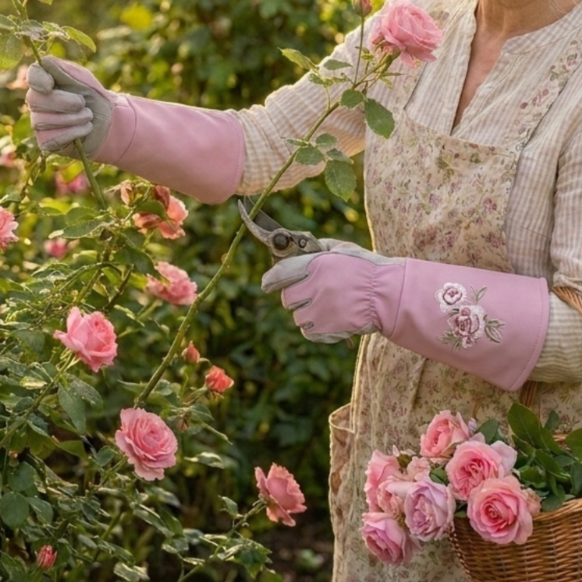 Embroidered Garden Gloves