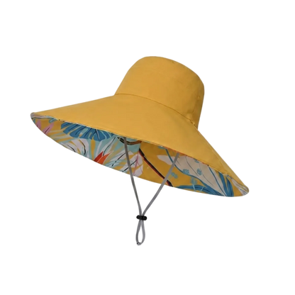 Reversible Wide-Brim Sun Hat